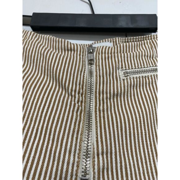 Urban Outfitters BDG Jeans Women Sz 28 Kick Flare High Rise Striped Denim Flower - Picture 5 of 11